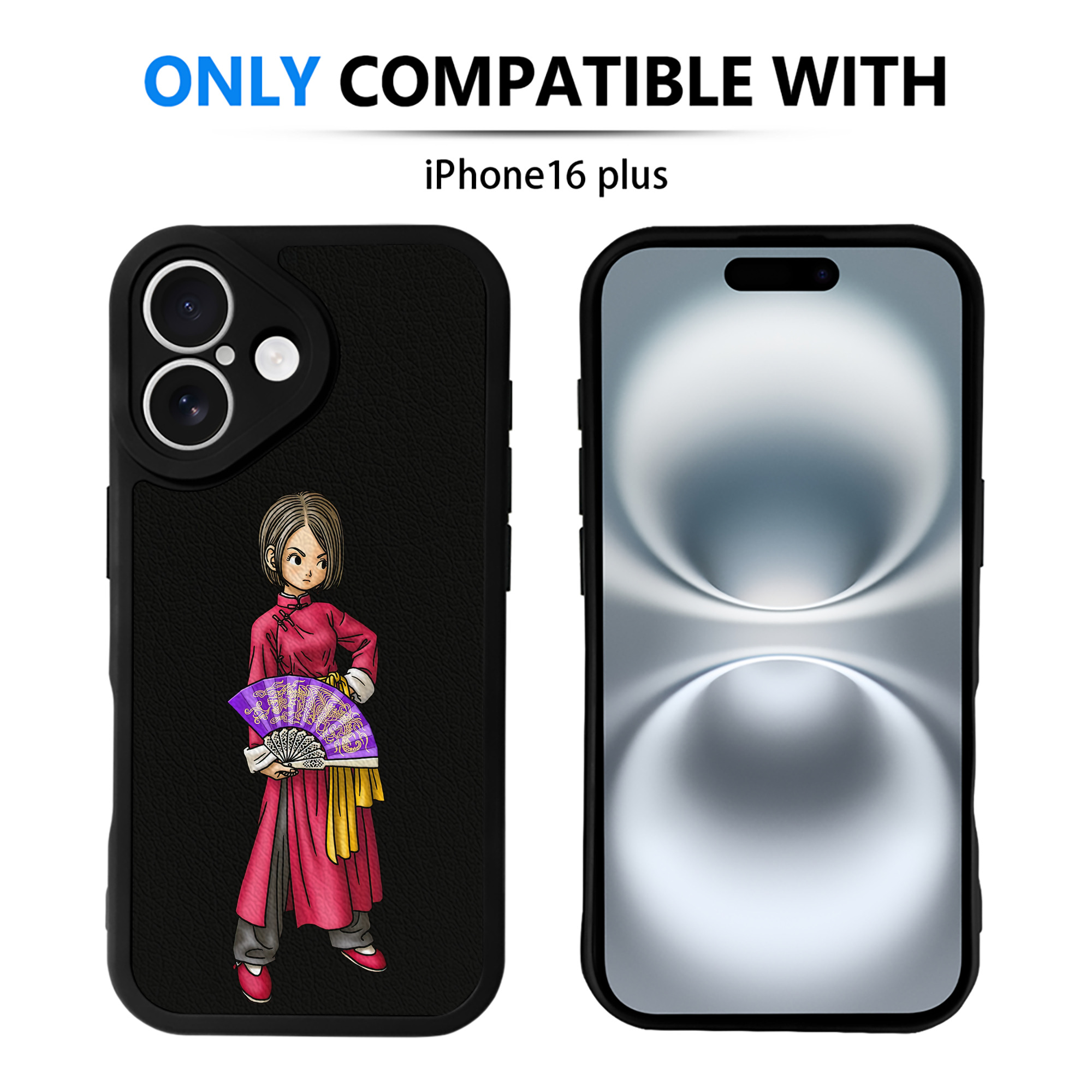 （画像用） ドラゴンクエスト Doragon Kuesuto Dragon Quest 【iPhone 16シリーズ対応】シリコンスマホケース（レザー調） 材質：シリコン